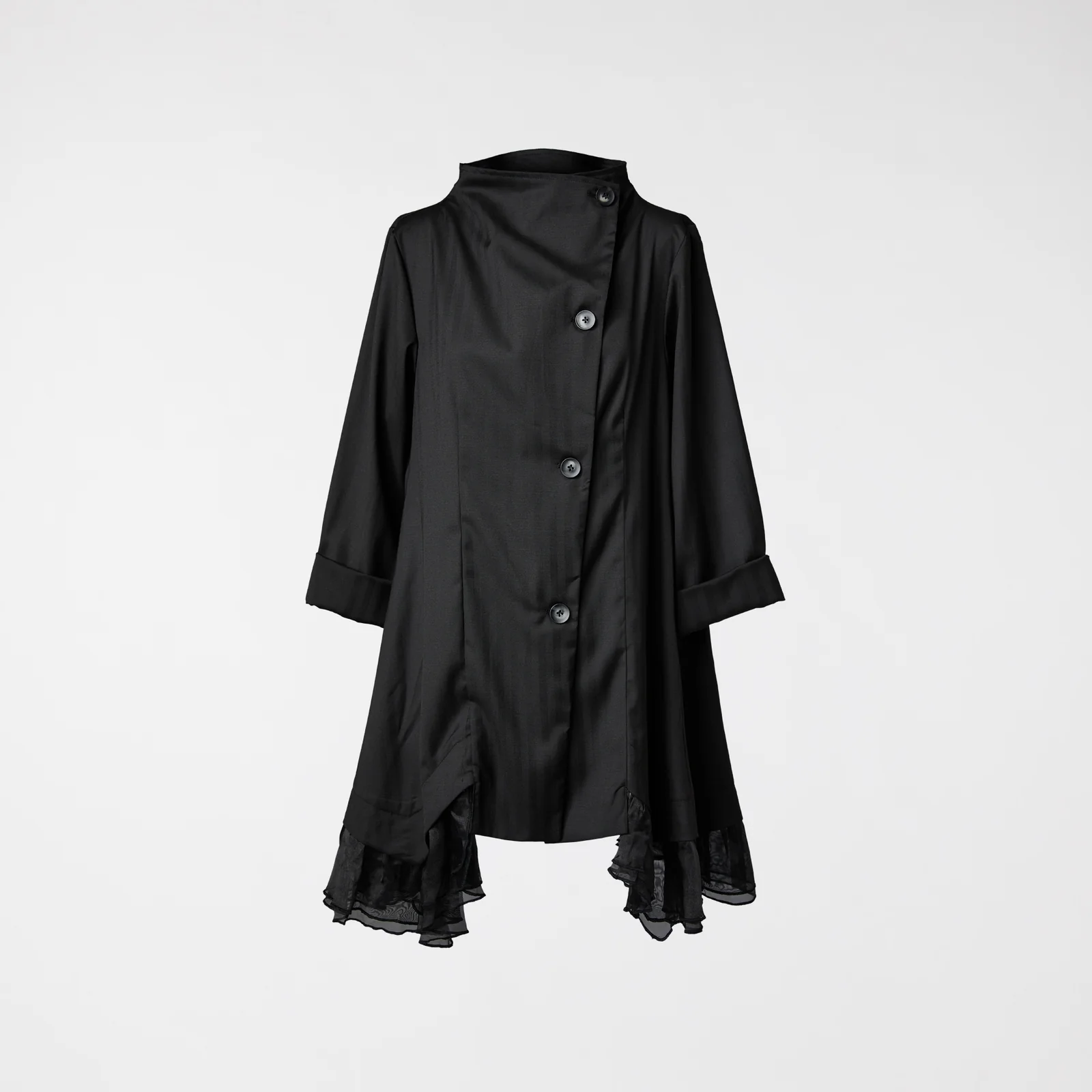 Casaco elegante com tule