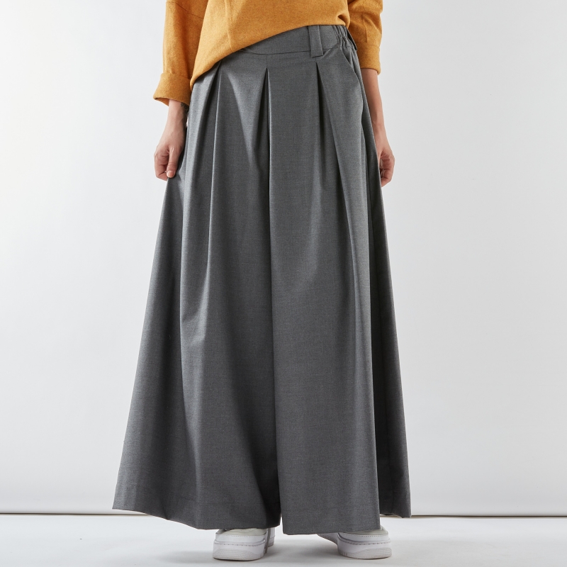 Calças palazzo com cintos de laço