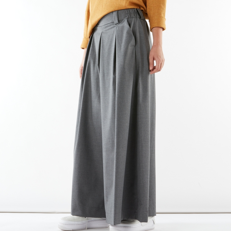 Calças palazzo com cintos de laço