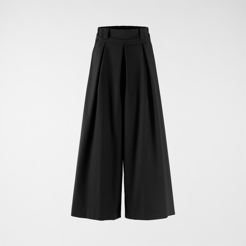 Calças palazzo com cintos de laço