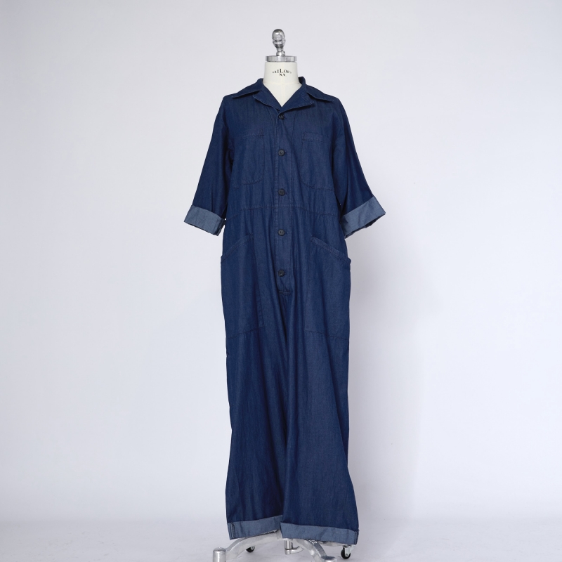 MACACÃO JEANS DE ALGODÃO