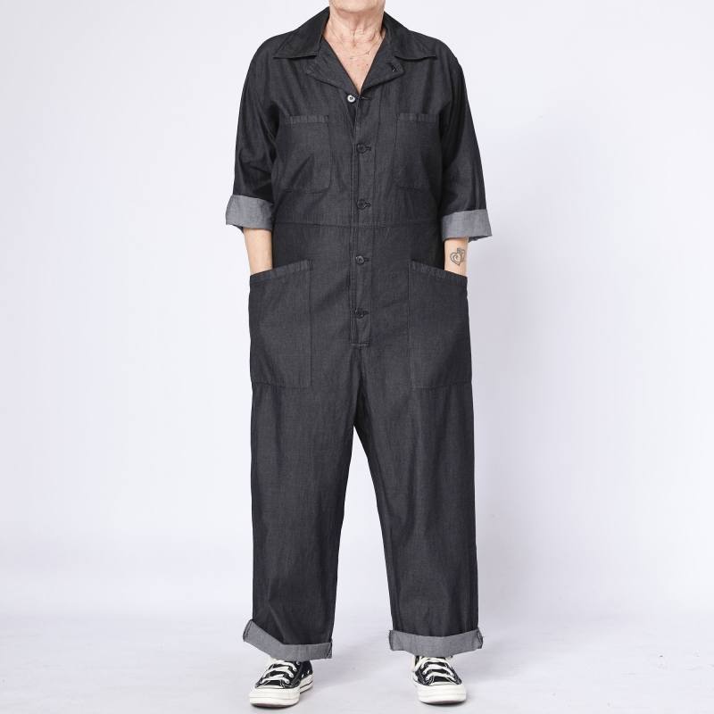 MACACÃO JEANS DE ALGODÃO