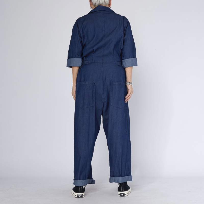 MACACÃO JEANS DE ALGODÃO